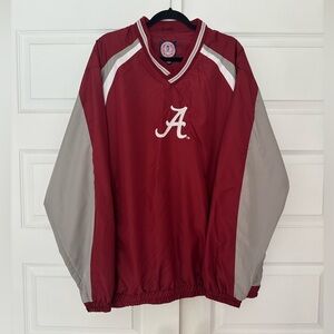vintage university of alabama embroidered spellout pullover windbreaker size XXL